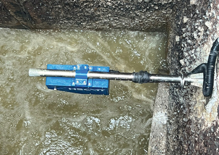 측면 설치 사진(하수관거)